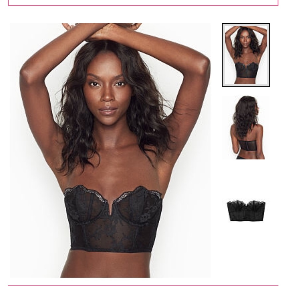 NWT Victoria secret scalloped lace bustier